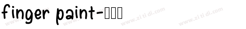 finger paint字体转换